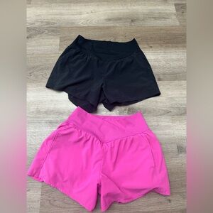Like new lot of two women halara breezeful crossover shorts size medium